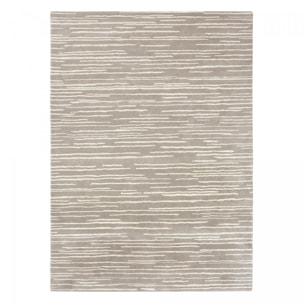 Tapis salon et chambre fait à la main en laine motif faux uni
