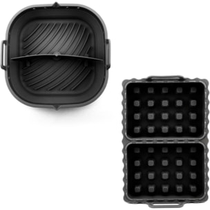 moule LIVOO set de 2 accessoires Airfryer - Rétractable avec séparateur & Spécial gaufres