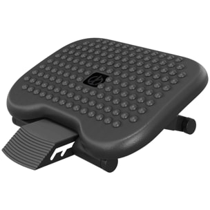 Repose-pieds bureau ergonomique hauteur et inclinaison réglables 46L x 35l cm noir