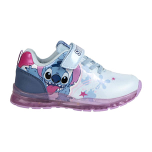 Zapatilla deportiva infantil suela ligera con luces "Stitch"