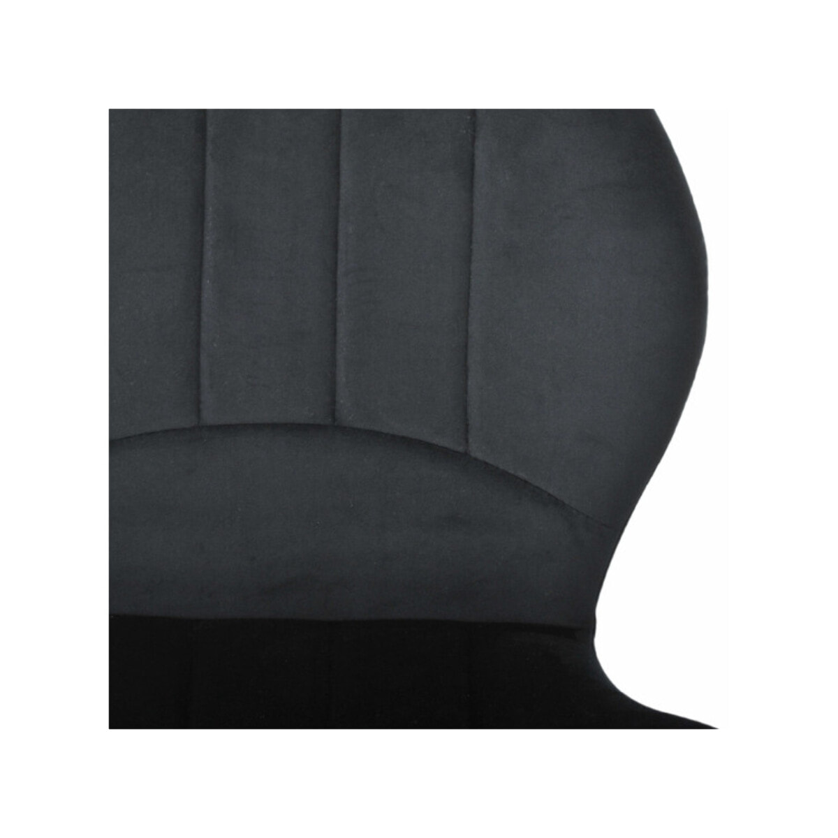 Chaise de bar en velours avec pieds en métal noir - FAUSTINE 2