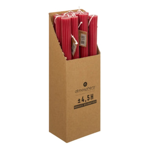 Bougie bâton "Demi" 70g rouge