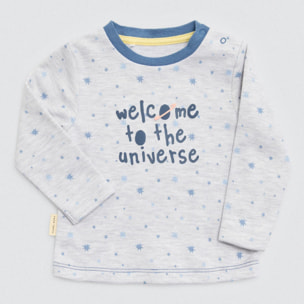 Set maglietta e pantaloni blu Cosmos per bambini
