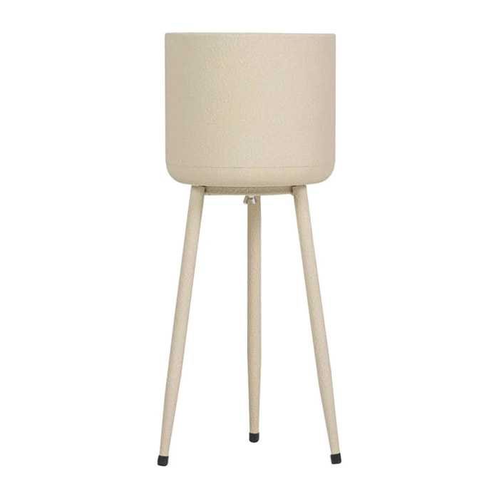 Plantero Metal Beige 20x20x50 Cm