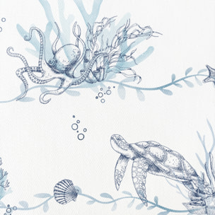 Nappe imprimée anti-tâches MACARELLA BLEU