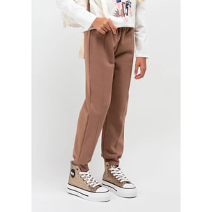 Joggers de Niña Basic Marrón