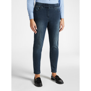 Elena Mirò - Jeggings de tela vaquera power stretch - Azul