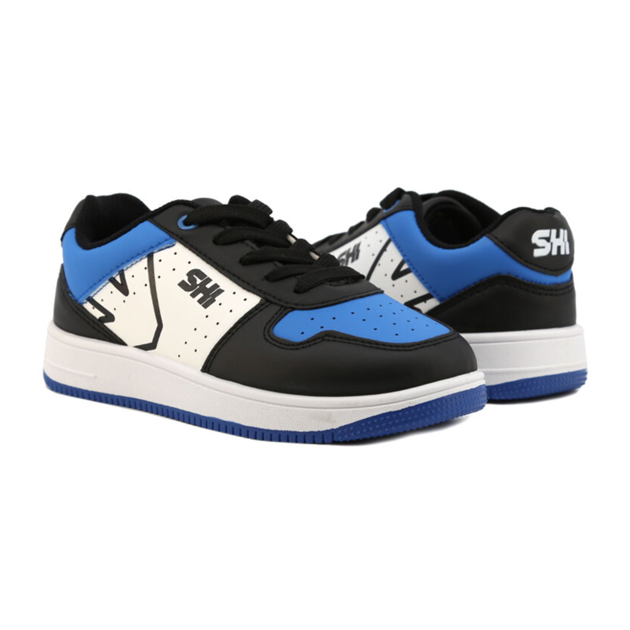 Zapatillas Sneaker para Niño- Shone 002-001 Black/Royal