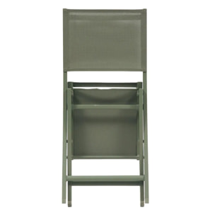 Lot de 4 Chaises de jardin Essentia pliable vert laurier