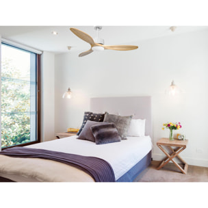Ventilateur de plafond ø132 cm avec Wifi Réversible Hypersilence 40   W Blanc