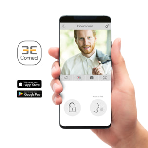 Visiophone filaire et connecté avec QR Code - Connect 2 - Extel - 720324 -