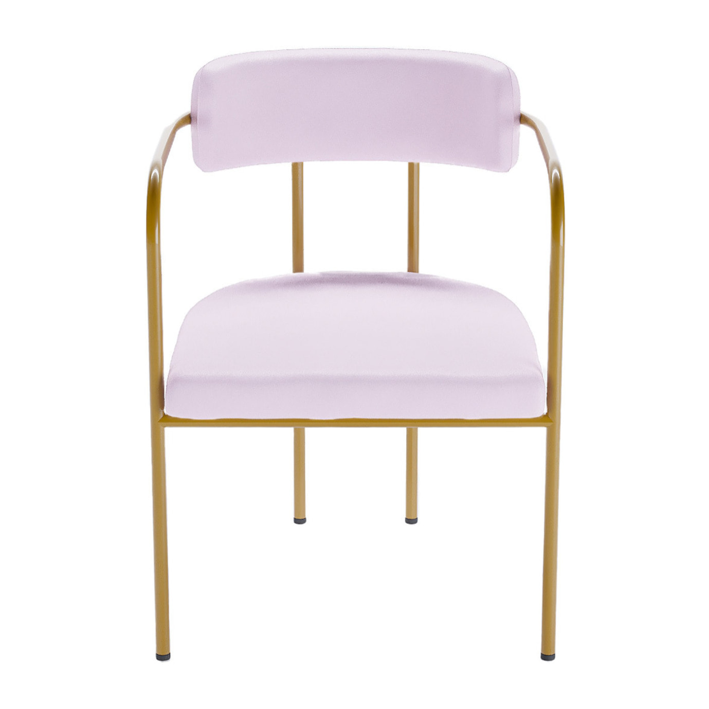 Chaise de salle à manger tapissée avec accoudoirs velours