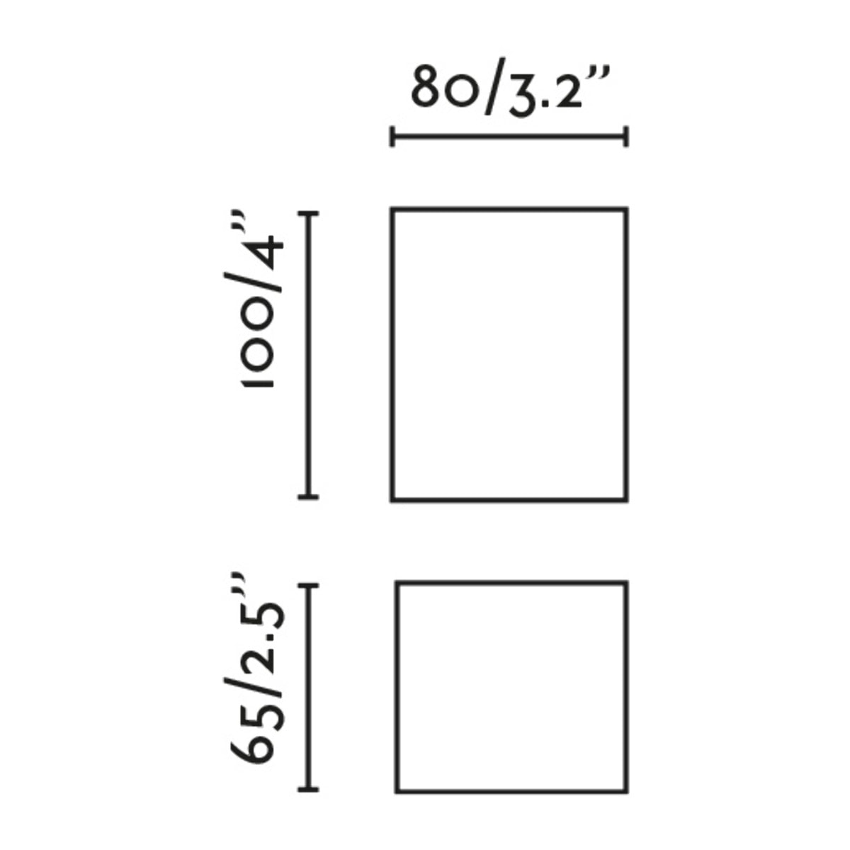 LUNE Aplique cuadrado terracota
