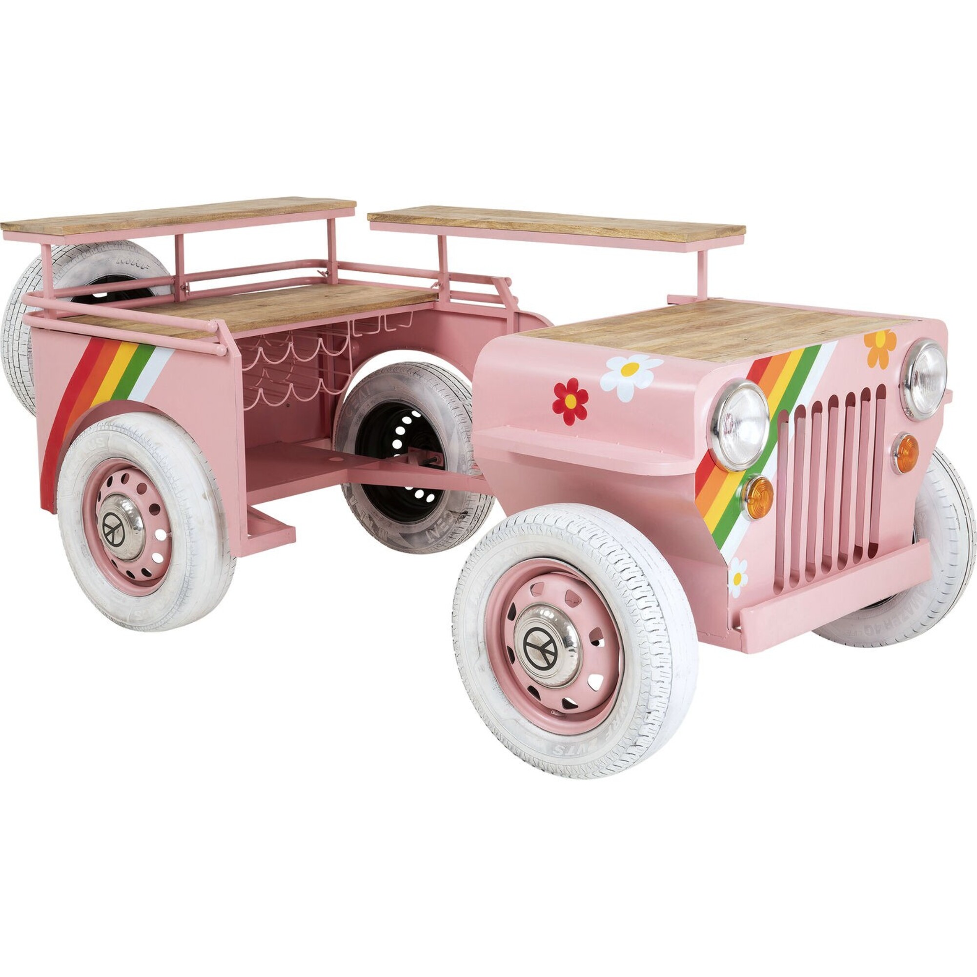 Bar Flower Power voiture rose Kare Design