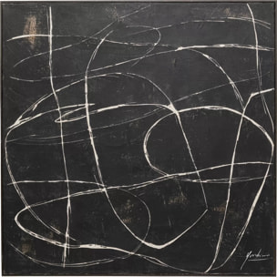 Tableau Sketch 120x120cm noir Kare Design