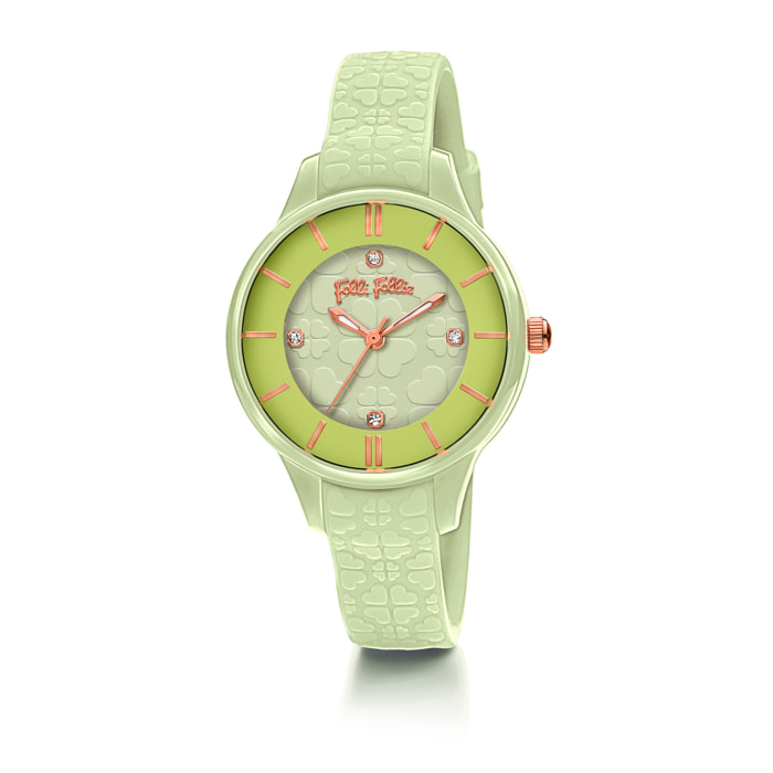 Reloj Folli Follie WF15P027ZSG Mujer Analogico Cuarzo con Correa de Silicona