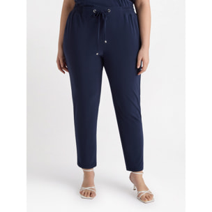 Fiorella Rubino - Pantaloni joggers in jersey - Blu