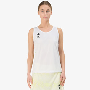 Kappa - Maglie gioco Donna Bianco - Kombat Padel Fre 2
