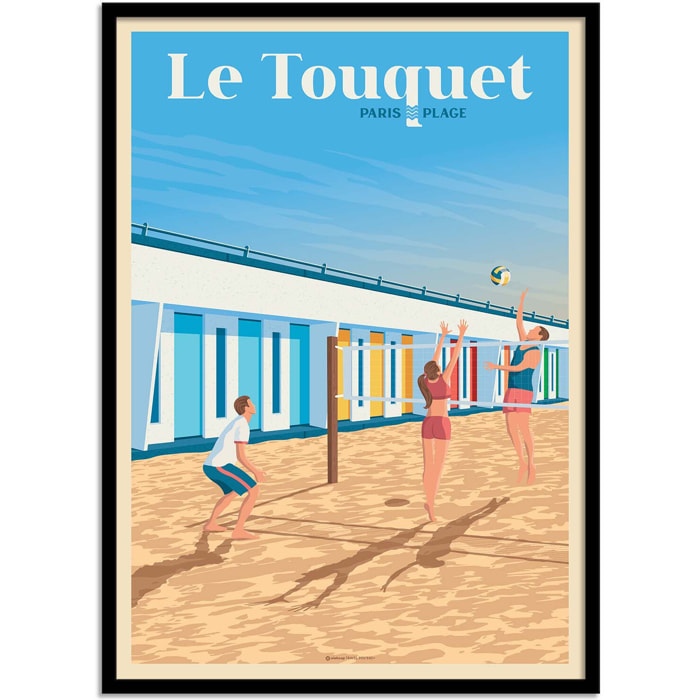 Affiche - Le Touquet - Olahoop Travel Posters