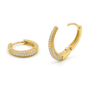 Pendientes Irian acabado oro amarillo 18k