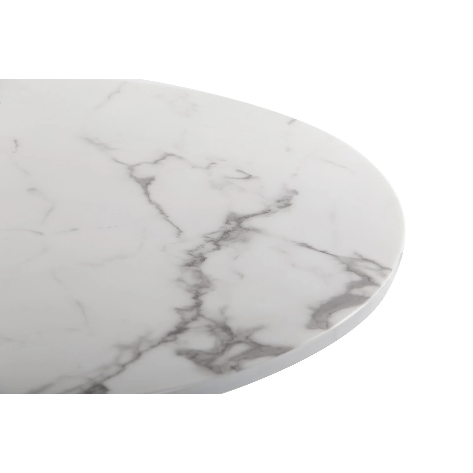 Mesa Comedor Acero Inoxidable Y Mármol Brampton 80x80x75 Cm