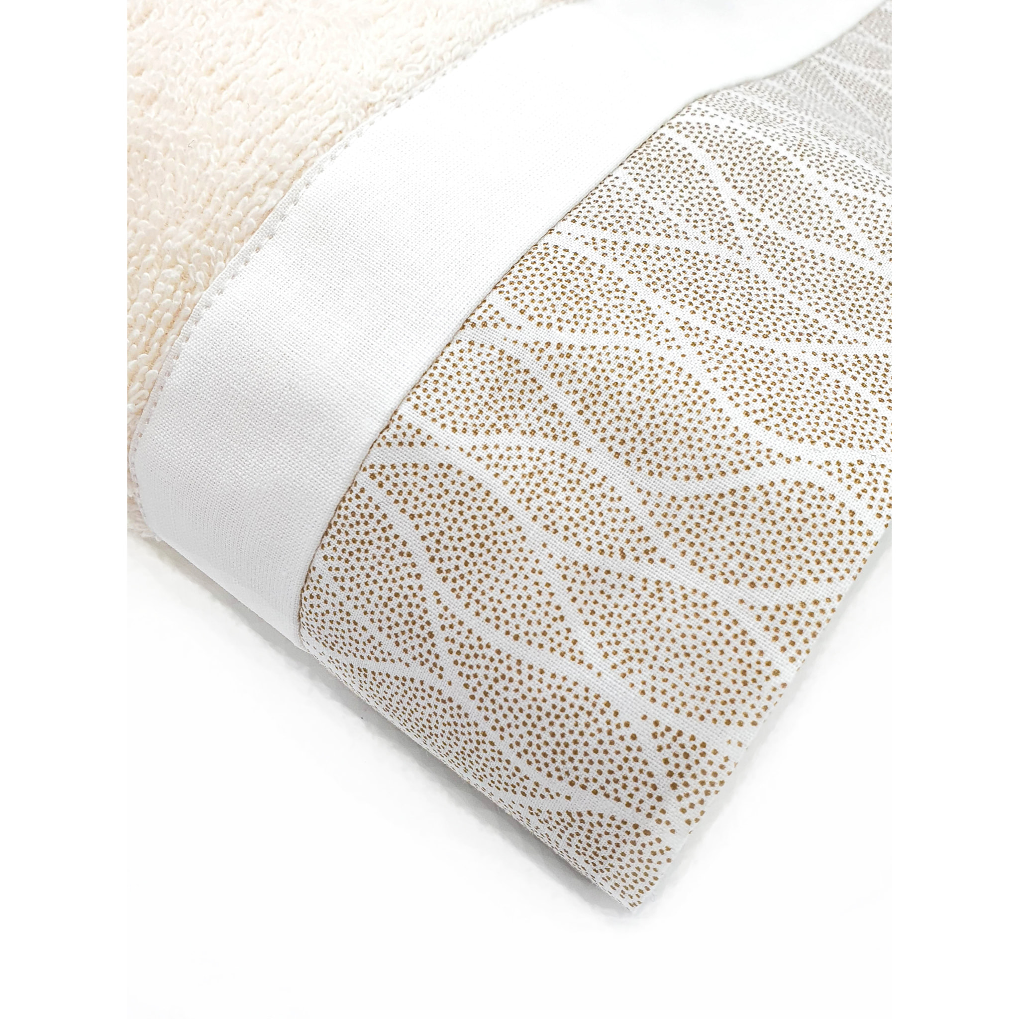Set Spugna VENTOTENE 2 Pezzi: Viso+Ospite - Panna - 450 gr/m² - Puro Cotone
