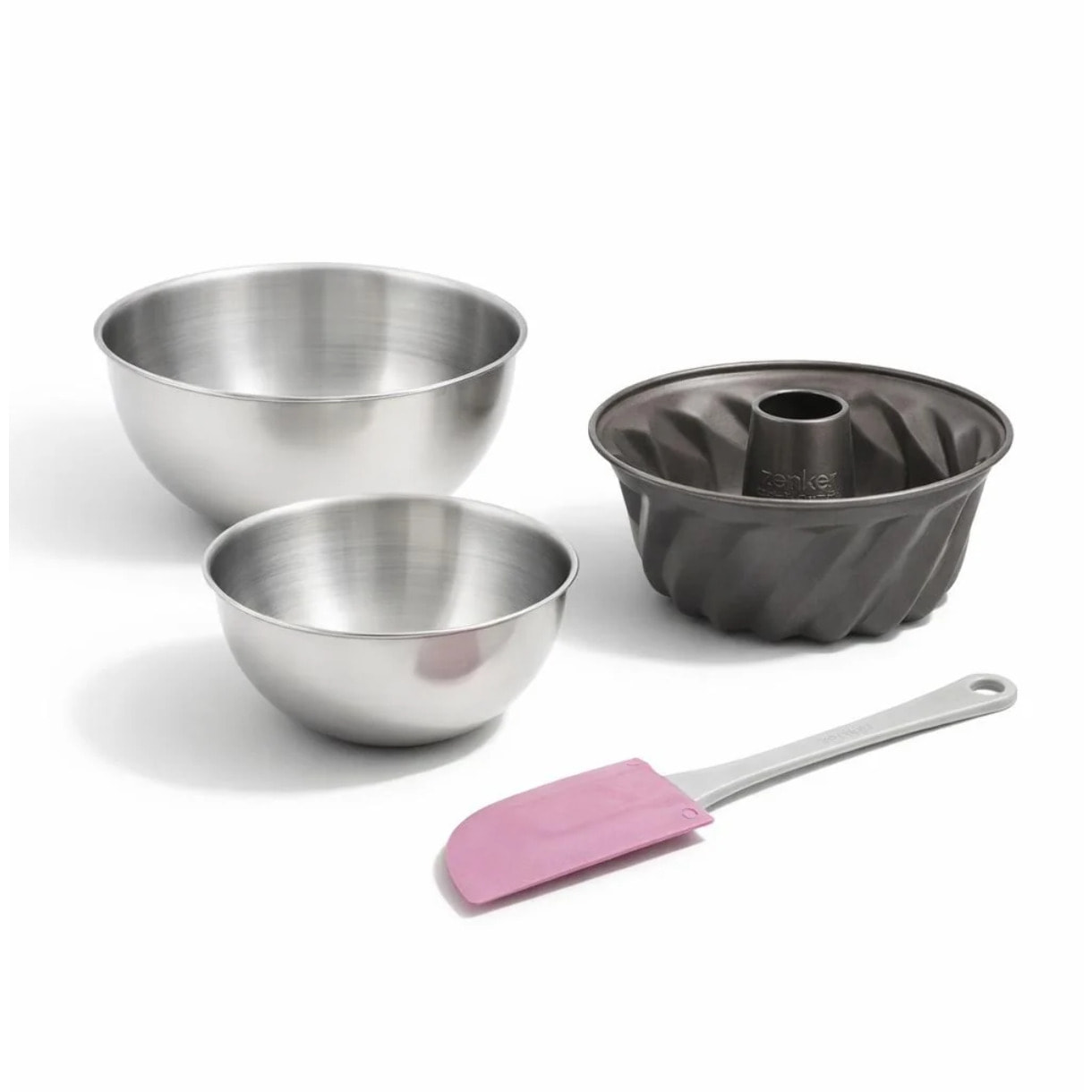Set de 4 ustensiles de pâtisserie moule à gâteaux bols et spatule Spécial mini Spécial mini Zenker  Spécial mini