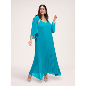 Fiorella Rubino - Coprispalle asimmetrico aperto - Azzurro