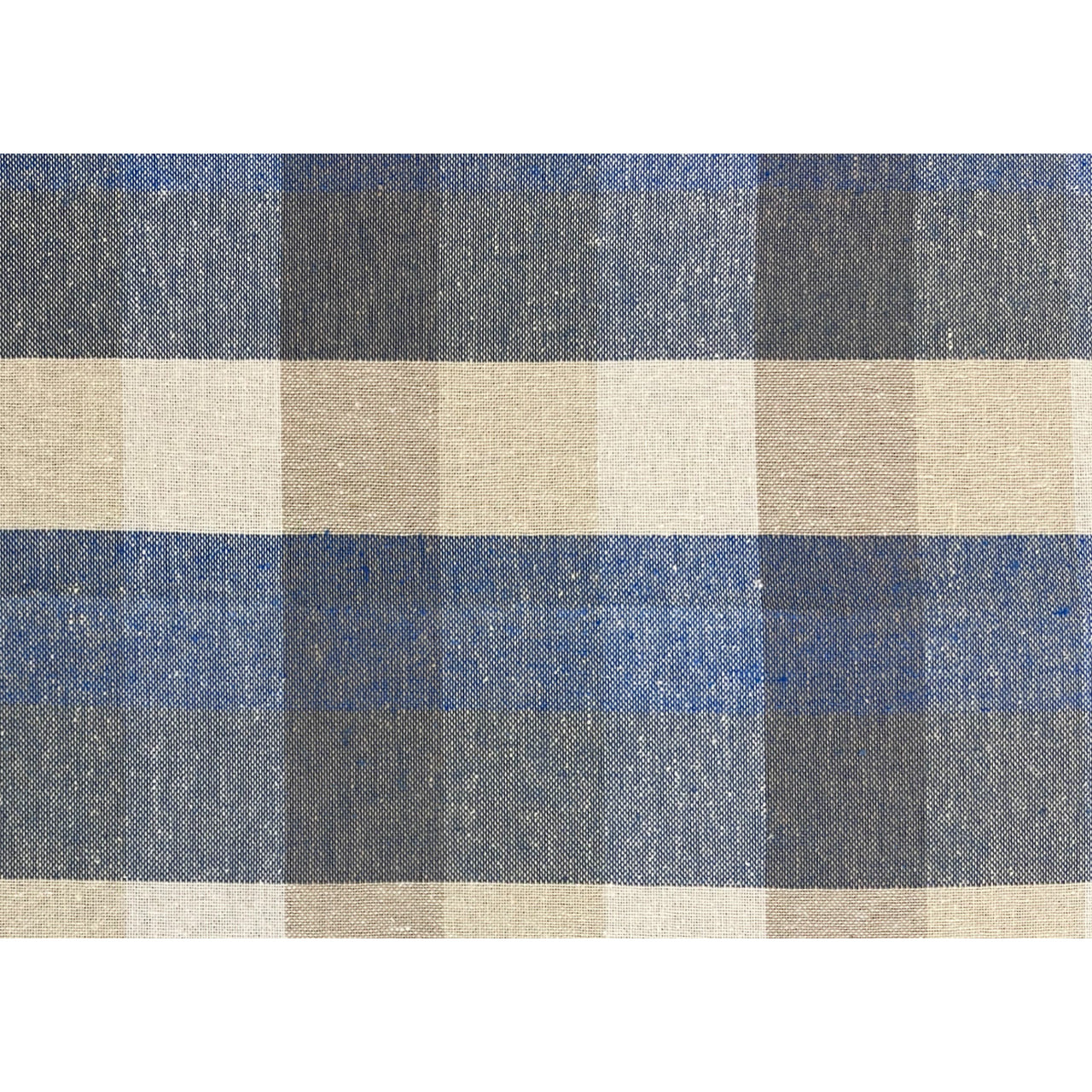 Tovaglia Natalizia in 100% Cotone Made In Italy Fantasia Country Blu