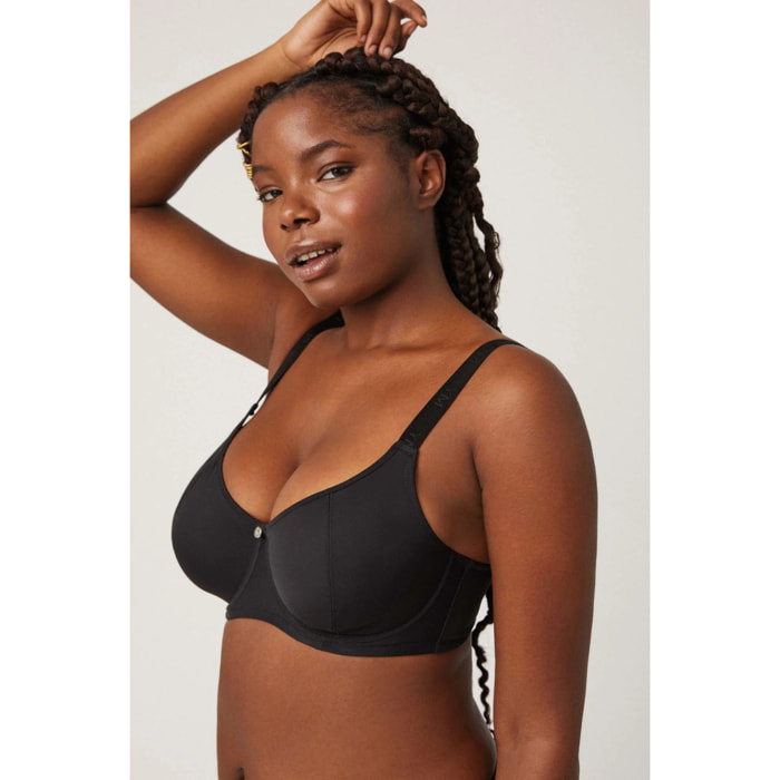 Reggiseno riduttore nero coppe D ed E