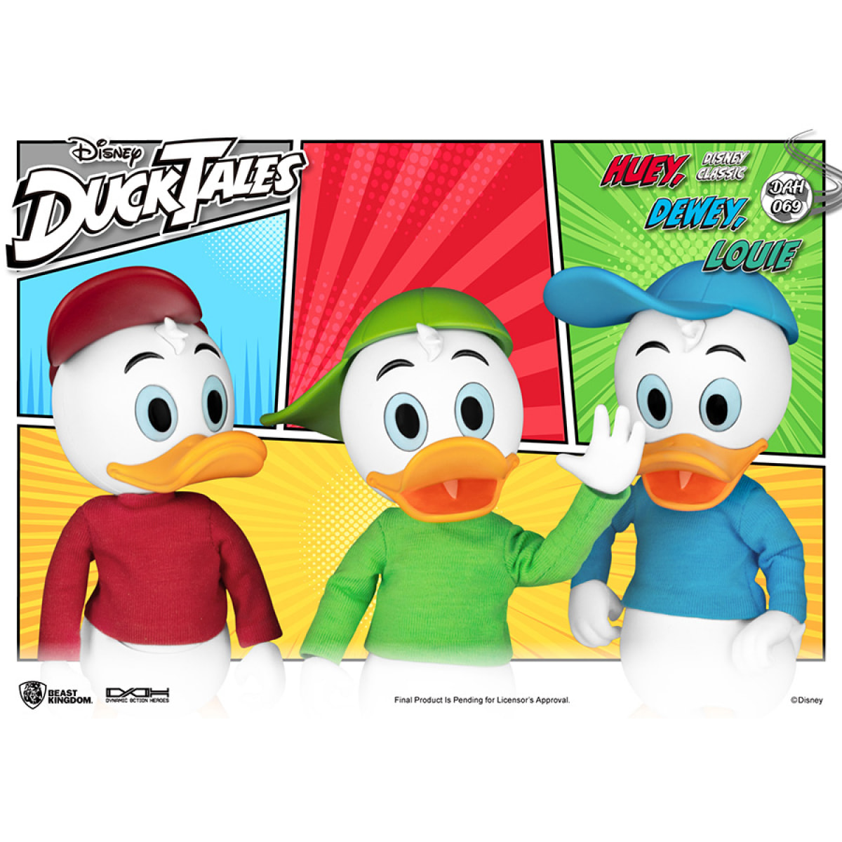 Duck Tales Huey Dewey Louie Dah Action Figura Beast Kingdom