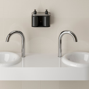 Double lavabo VITRA Liquid 120 cm sans trou et avec trop-plein