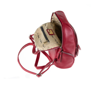 Zaino da donna in pelle Made in Italy - Modello Lunaria Pro - Casual - 28.0 x 31.0 x 14.0 cm