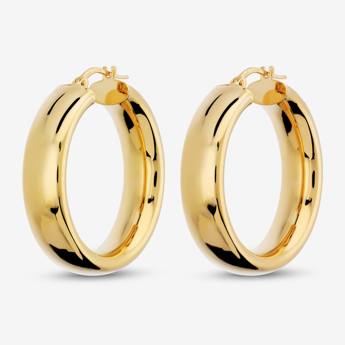 Orecchini a Cerchio Lucidi Diametro 3cm