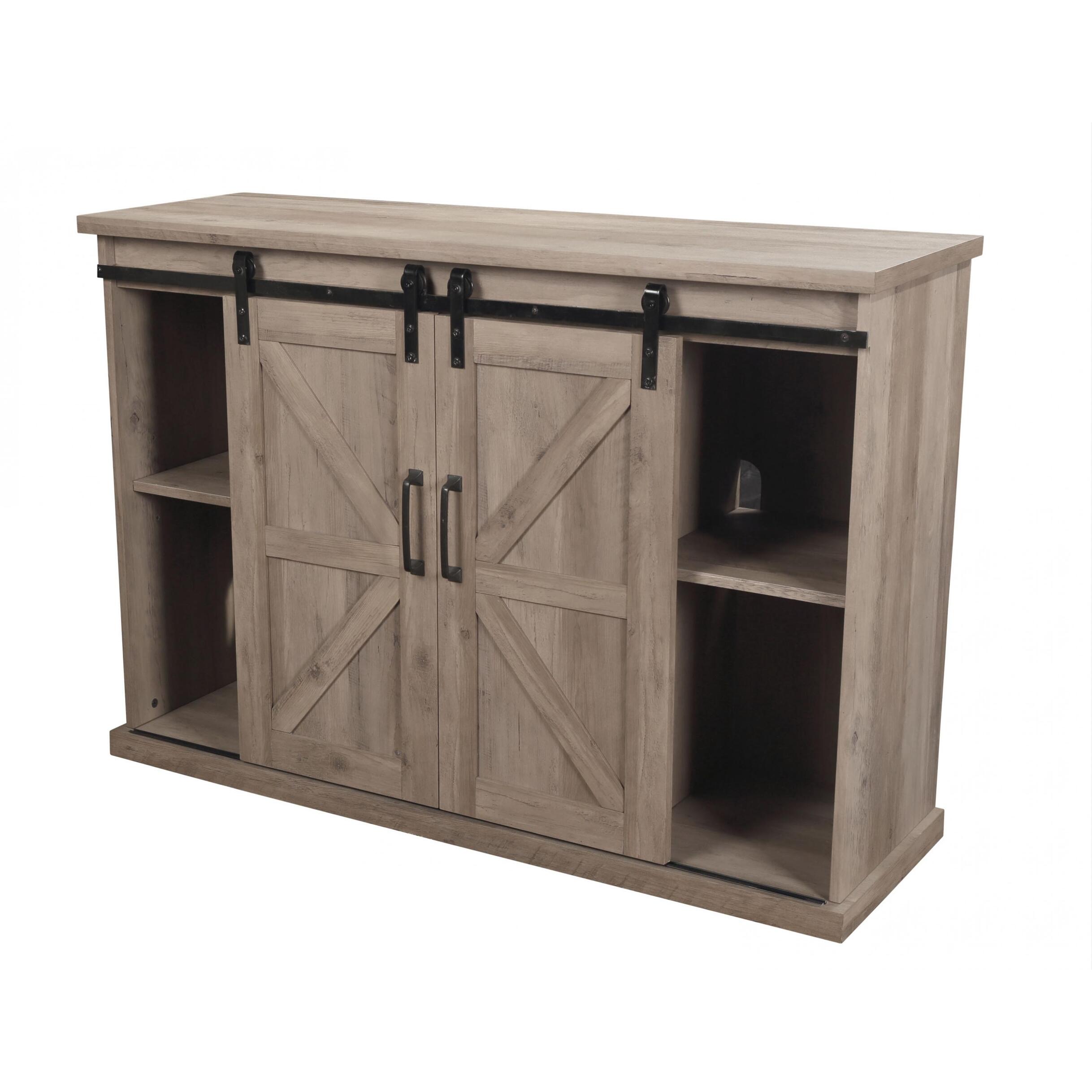 Credenza rustica con camino elettrico 2000W