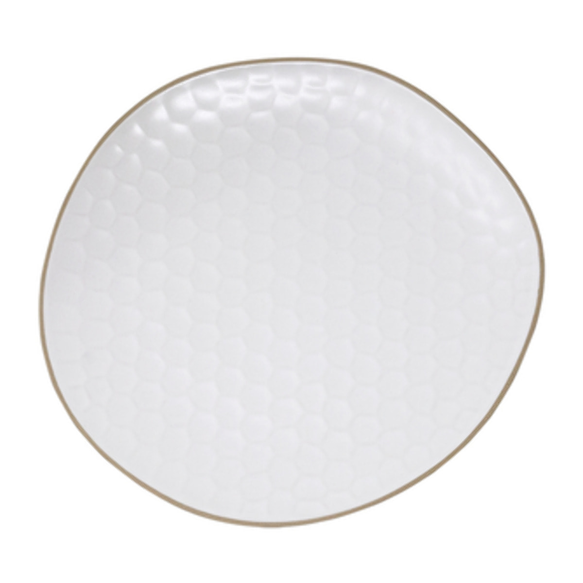 Set 6 piatti fondi Impronte in stoneware