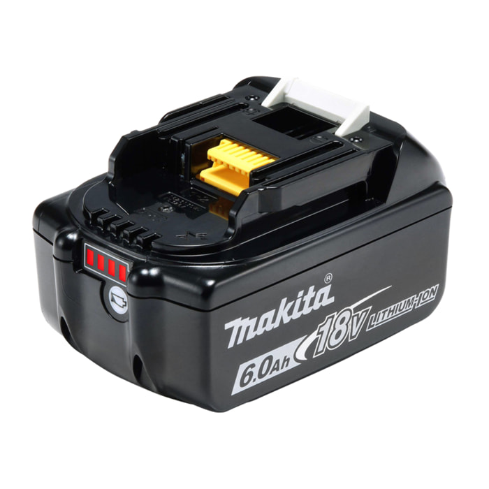 MAKITA Power Pack 18 V 6 Ah Li-Ion 2 baterías BL1860B + 1 cargador + caja MAKPAC - 198116-4
