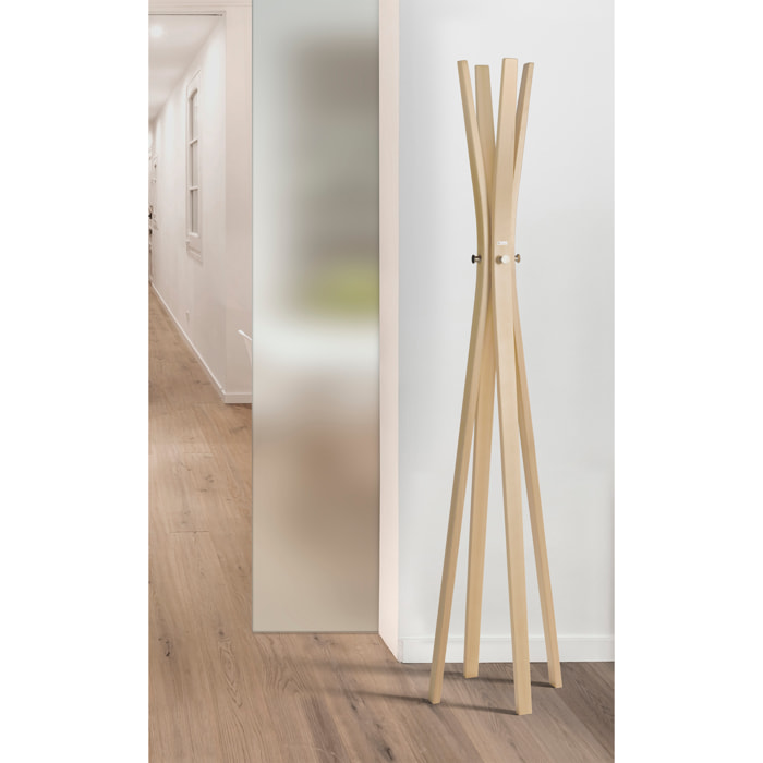 Perchero Naturaleza madera haya roble 182x42x42 cm
