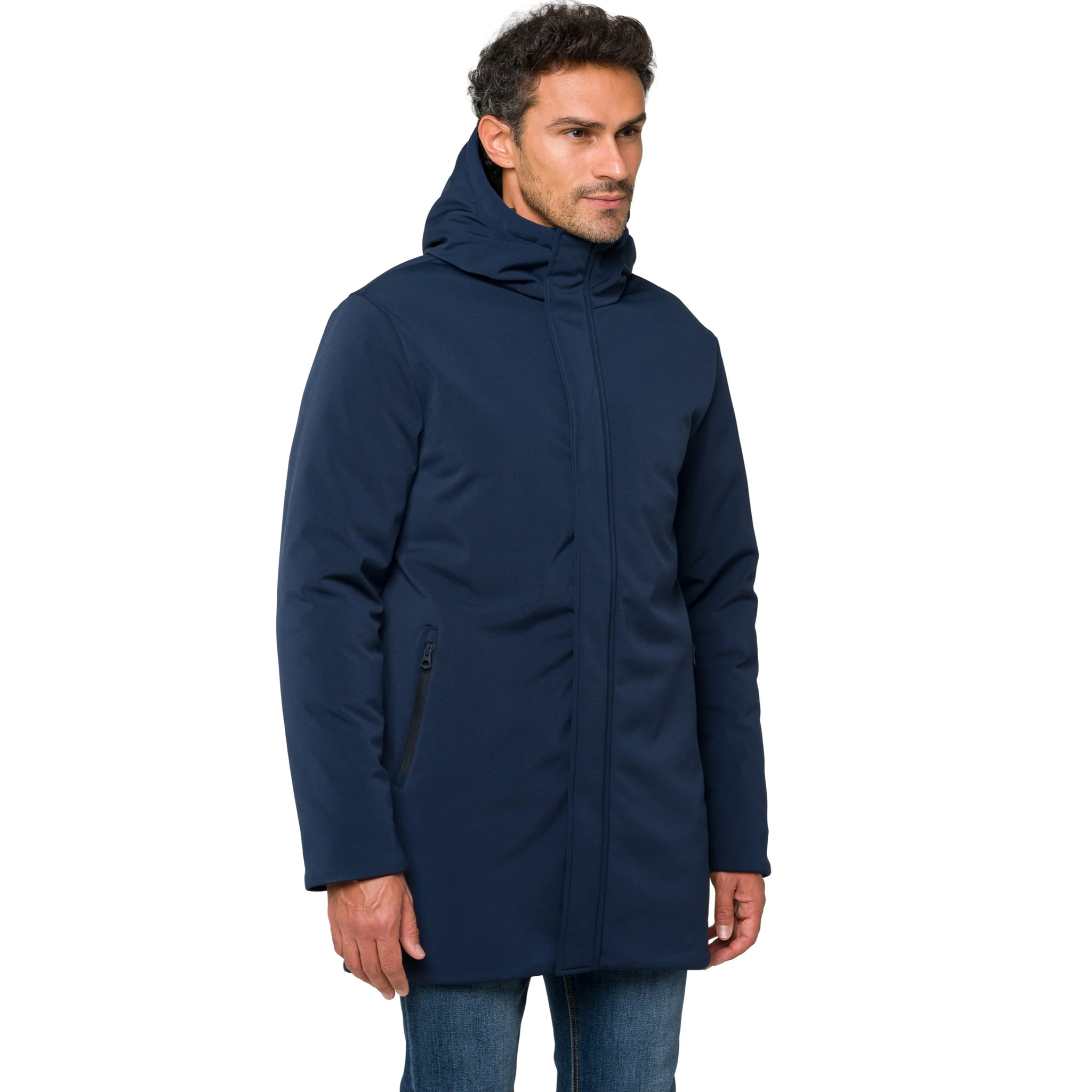 Parka KHANGAR imbottito impermeabile blu
