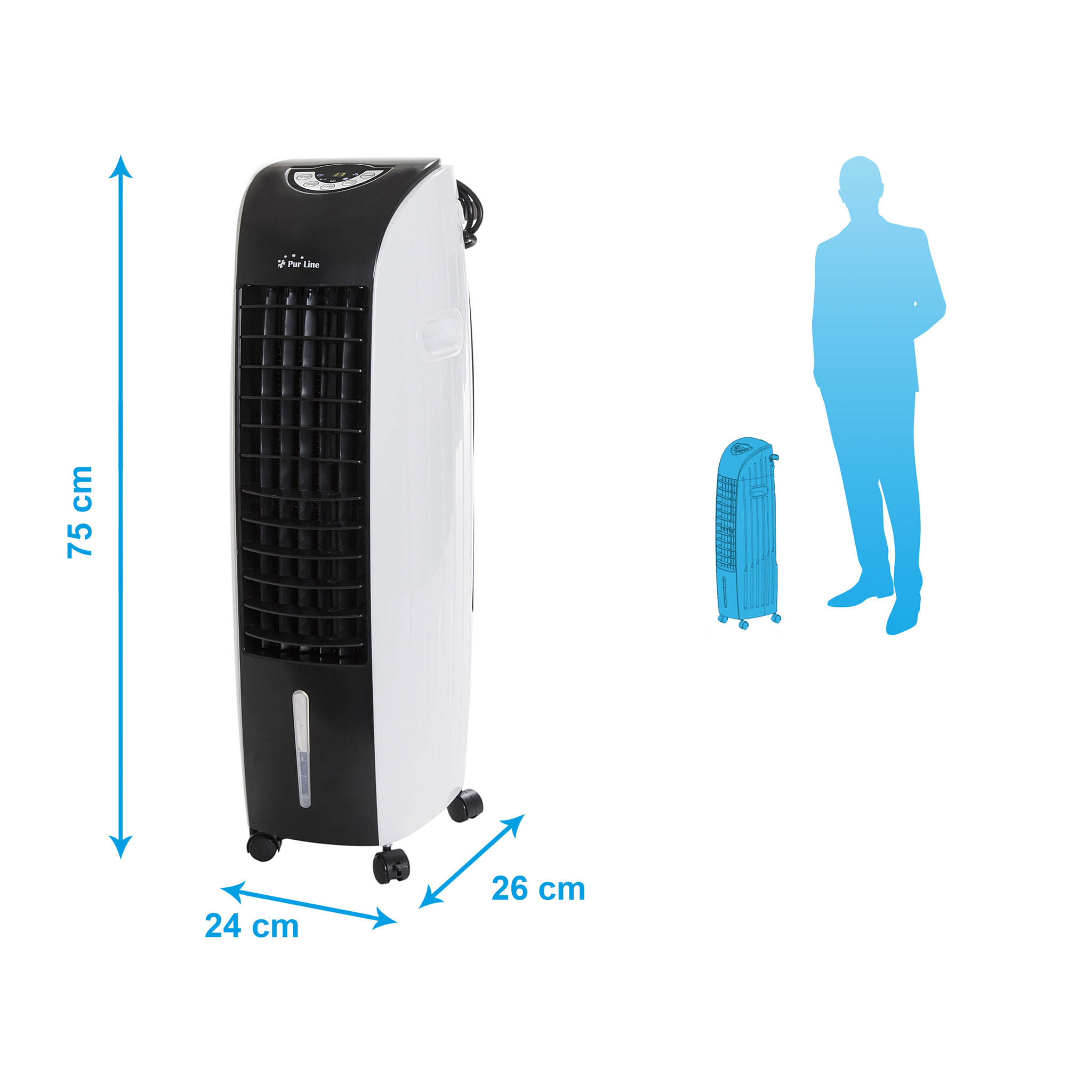 Climatizador evaporativo de bajo consumo con mando a distancia RAFY 71 PURLINE