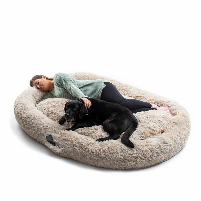 Lit de Chien pour Humains | Human Dog Bed XXL InnovaGoods Beige