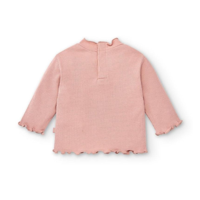Camiseta de bebé rosa básica