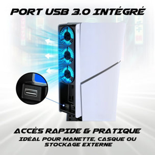 Support console AKUMA VENTILATEUR CYBER W02 LED