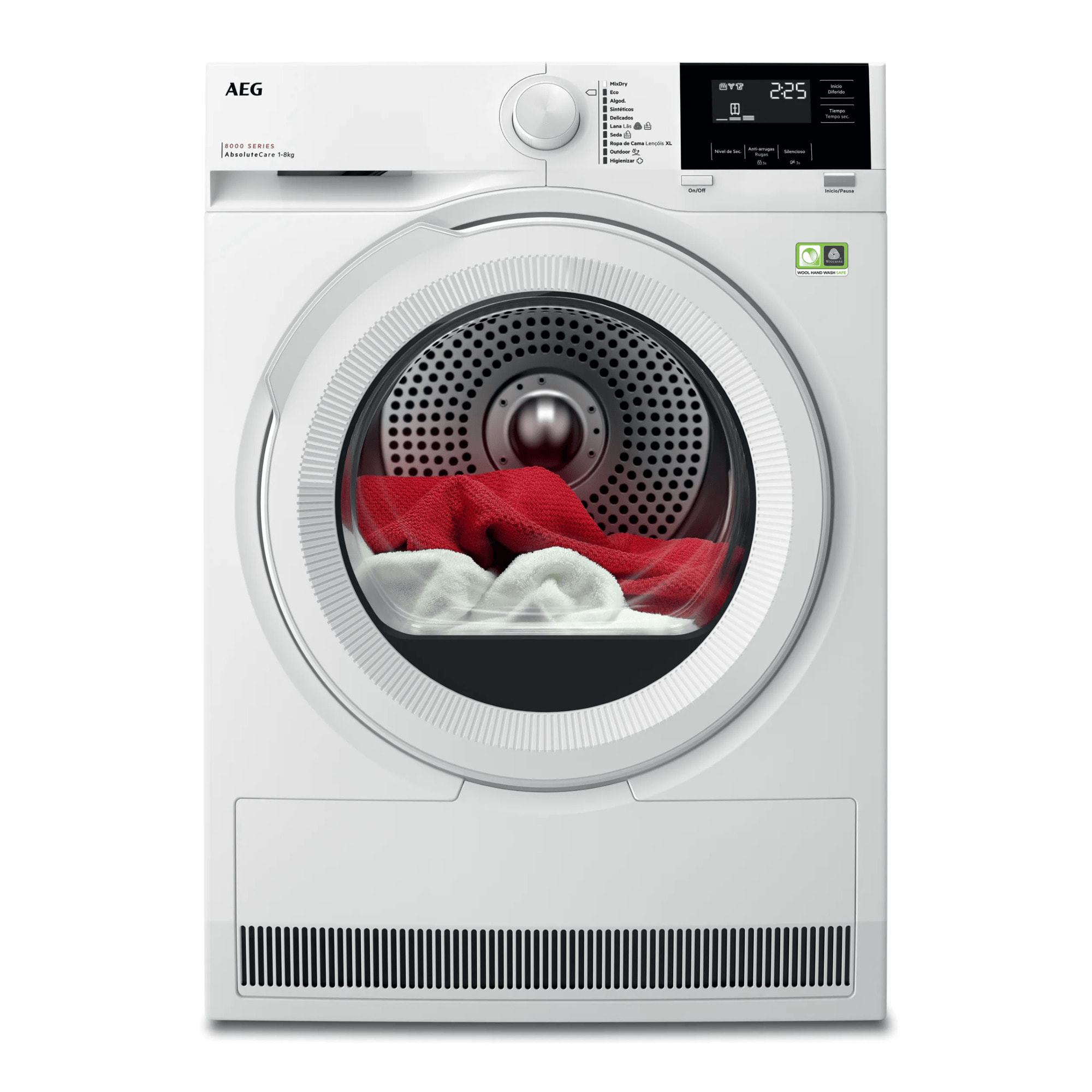 AEG Secadora con Bomba de Calor Serie 8000 AbsoluteCare® de 8 kg TR818A2PB