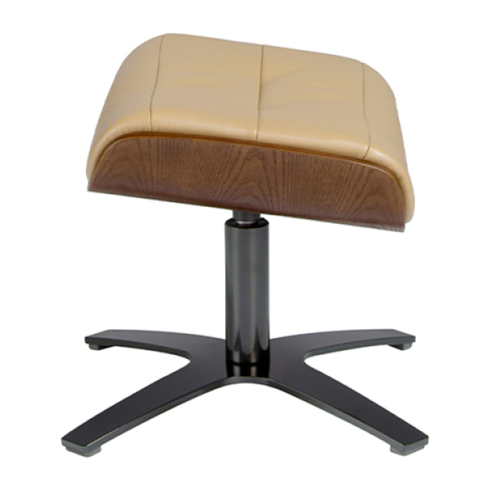 Ottomán Angel Cerda tapizada en piel 53x42x39cm