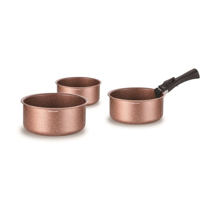 Set 3 casseroles amovible TERRACOTTA