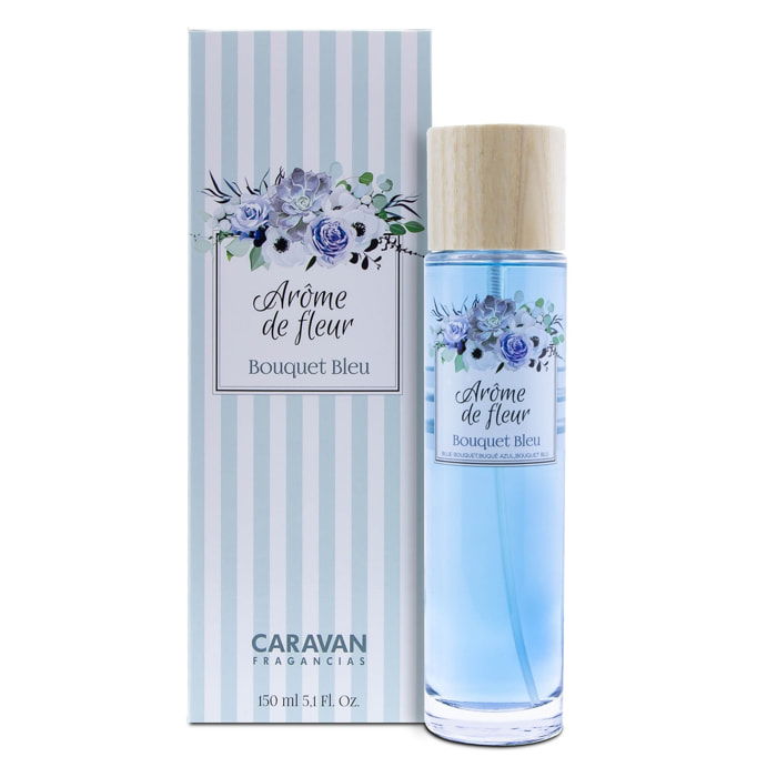 Frasco 150 ml caravan arome de fleur bouquet bleu