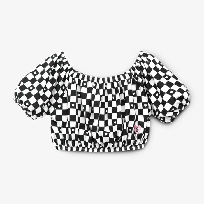 Top a quadri  per ragazze