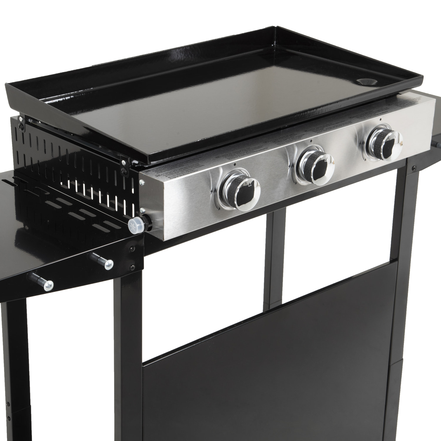 Plancha au gaz MÉRIDA 3 brûleurs + chariot