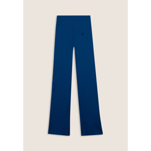 Leggings sportivi seamless a zampa con vita altissima